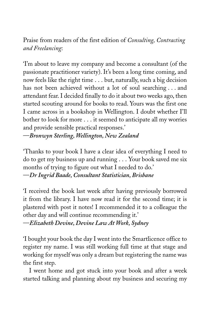 Consulting, Contracting and Freelancing: Be Your Own Boss by Ian Benjamin