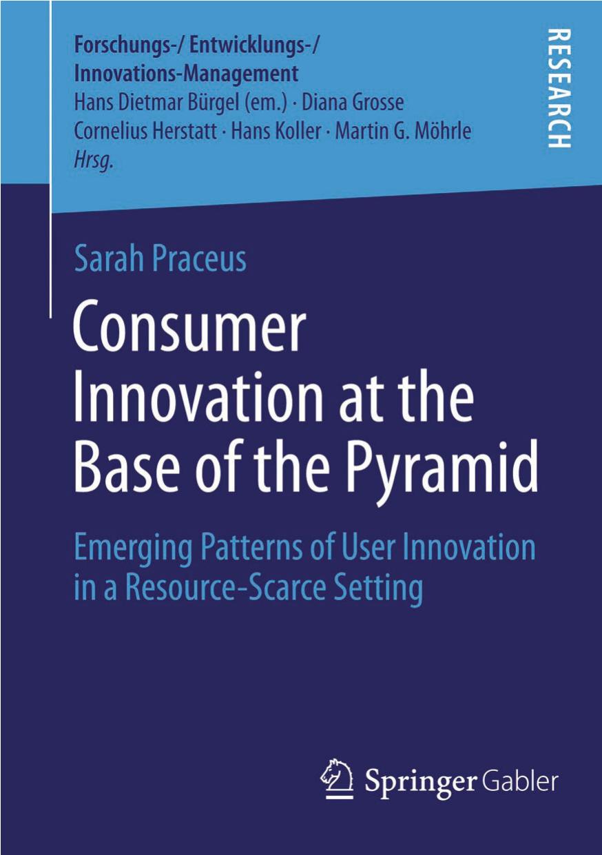 Consumer Innovation at the Base of the Pyramid: Emerging Patterns of User Innovation in a Resource-Scarce Setting by Sarah Praceus (auth.)