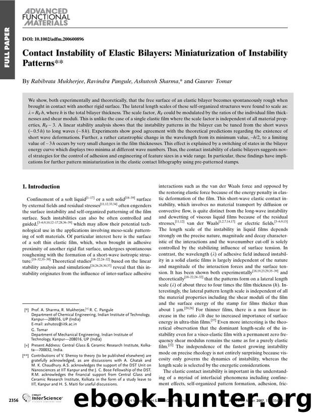 Contact Instability of Elastic Bilayers: Miniaturization of Instability Patterns by Unknown
