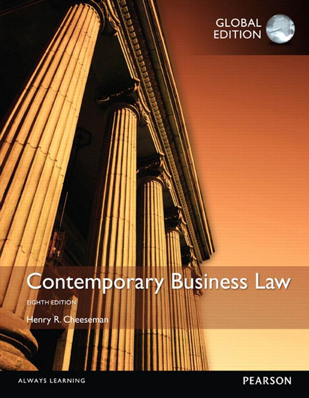 Contemporary Business Law by Henry R. Cheeseman