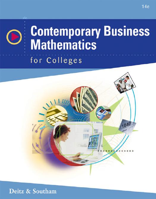Contemporary Business Mathematics for Colleges, 14 edition (repost) by Unknow