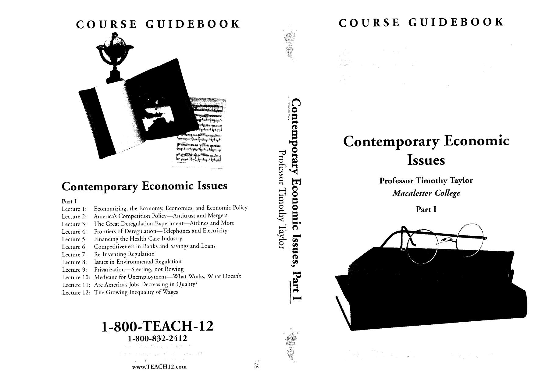 Contemporary Economic Issues (alt) by Unknown