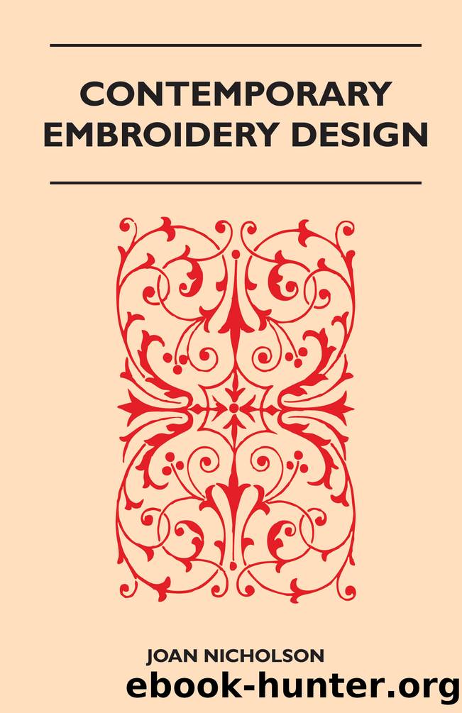 Contemporary Embroidery Design by Joan Nicholson