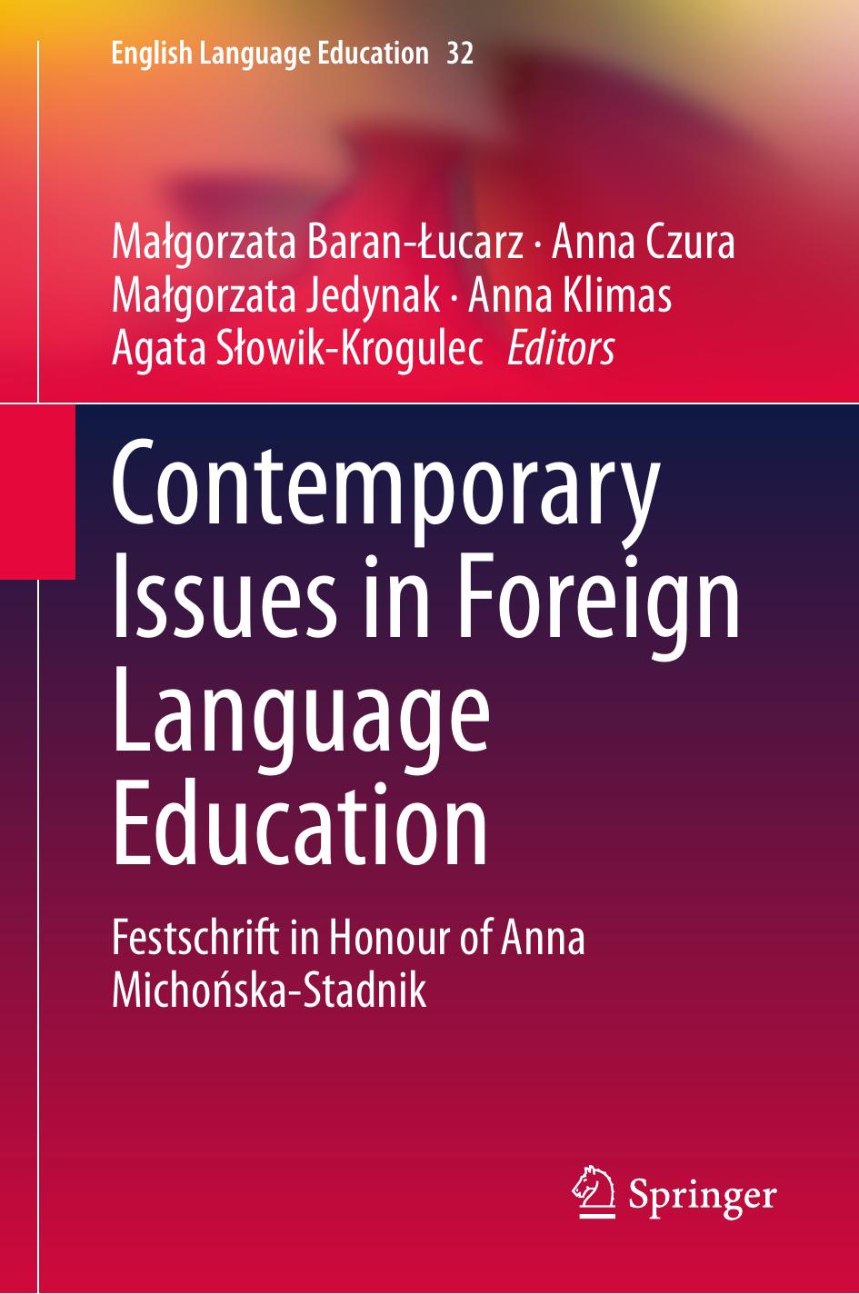 Contemporary Issues in Foreign Language Education by Unknown
