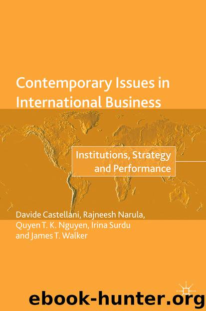Contemporary Issues in International Business by Davide Castellani Rajneesh Narula Quyen T. K. Nguyen Irina Surdu & James T. Walker