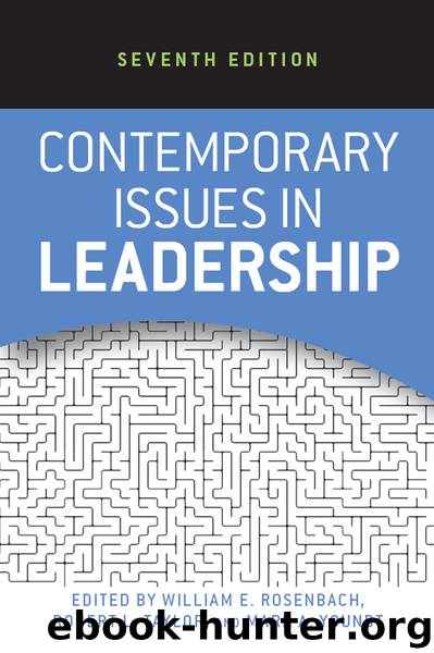 Contemporary Issues in Leadership by Rosenbach William E.; Taylor Robert L.; Youndt Mark A