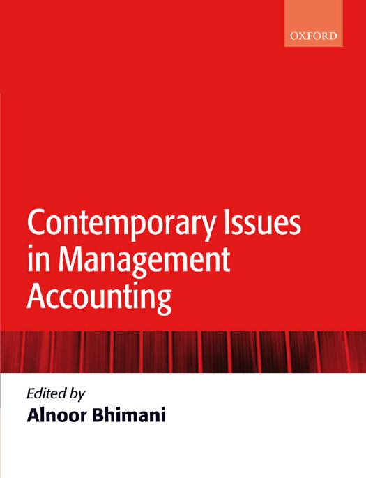 Contemporary Issues in Management Accounting by Alnoor Bhimani