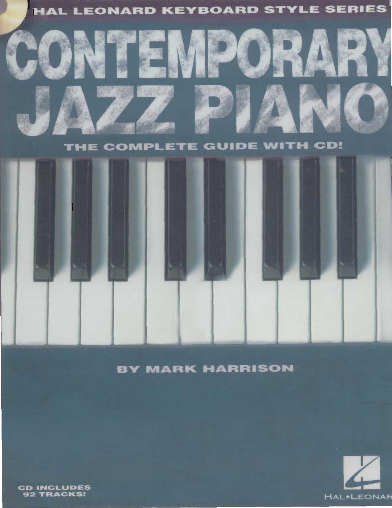 Contemporary Jazz Piano: Hal Leonard Keyboard Style Series by Mark Harrison