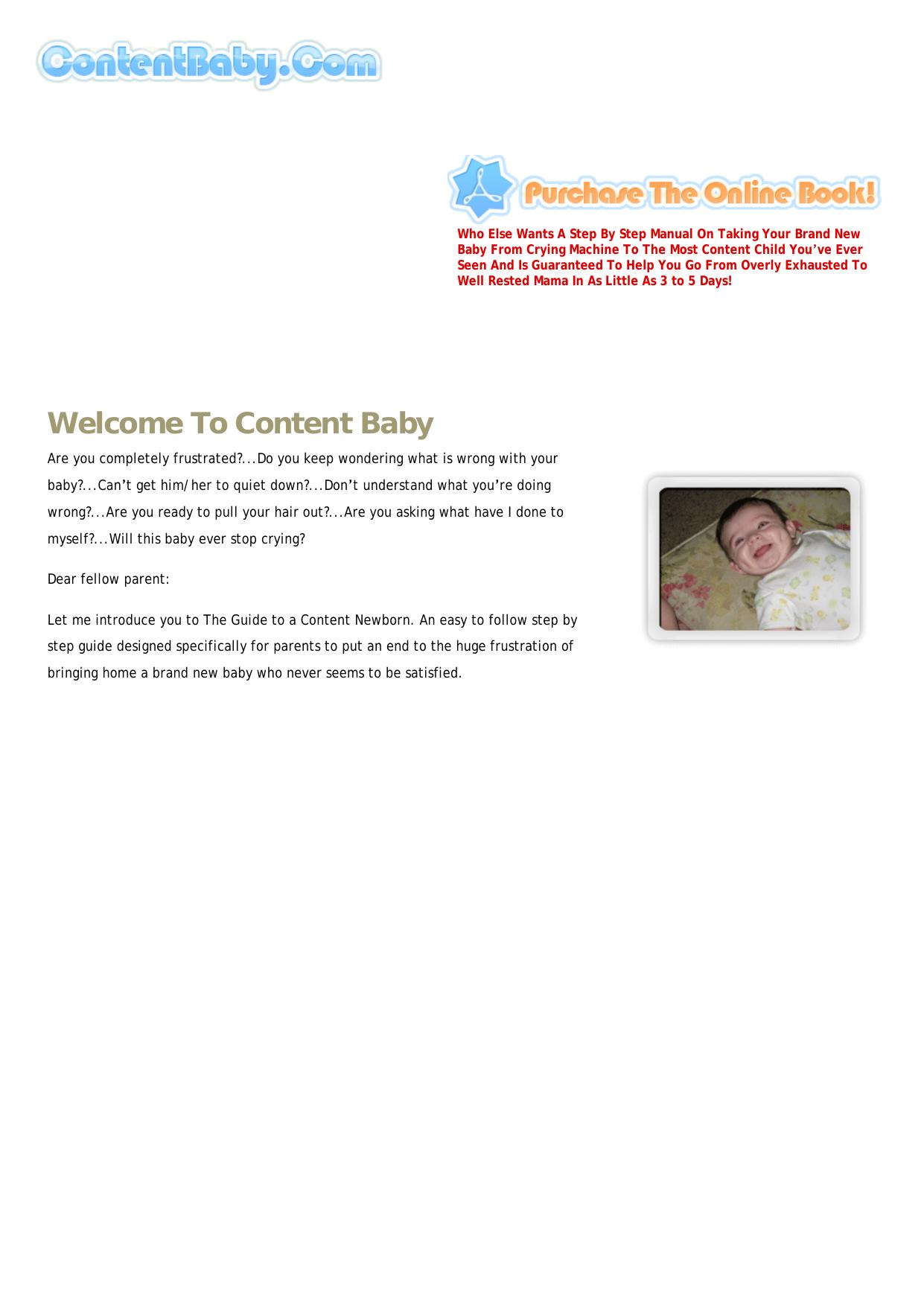 Content Baby. by Best of Kuszter's Collection