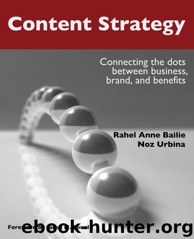 Content Strategy: Connecting the dots between business, brand, and benefits by Rahel Anne Bailie & Noz Urbina