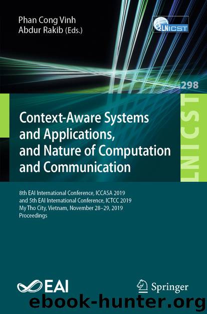 Context-Aware Systems and Applications, and Nature of Computation and Communication by Phan Cong Vinh & Abdur Rakib