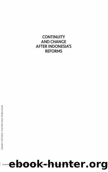 Continuity and Change after Indonesia's Reforms by Lane