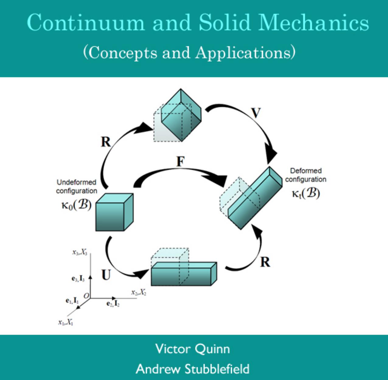 Continuum and solid mechanics : concepts and applications by Victor Quinn Andrew Stubblefield