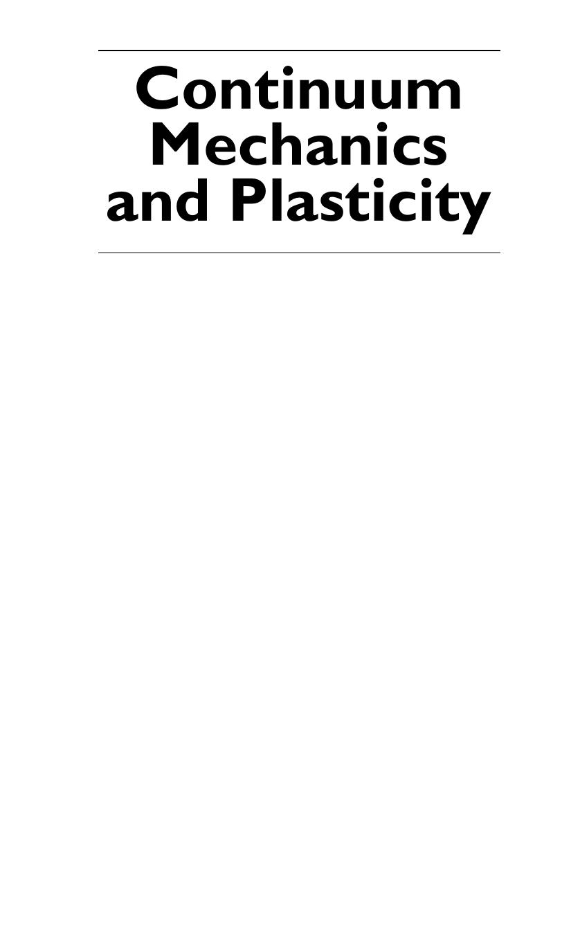 Continuum mechanics and plasticity by Han-Chin Wu
