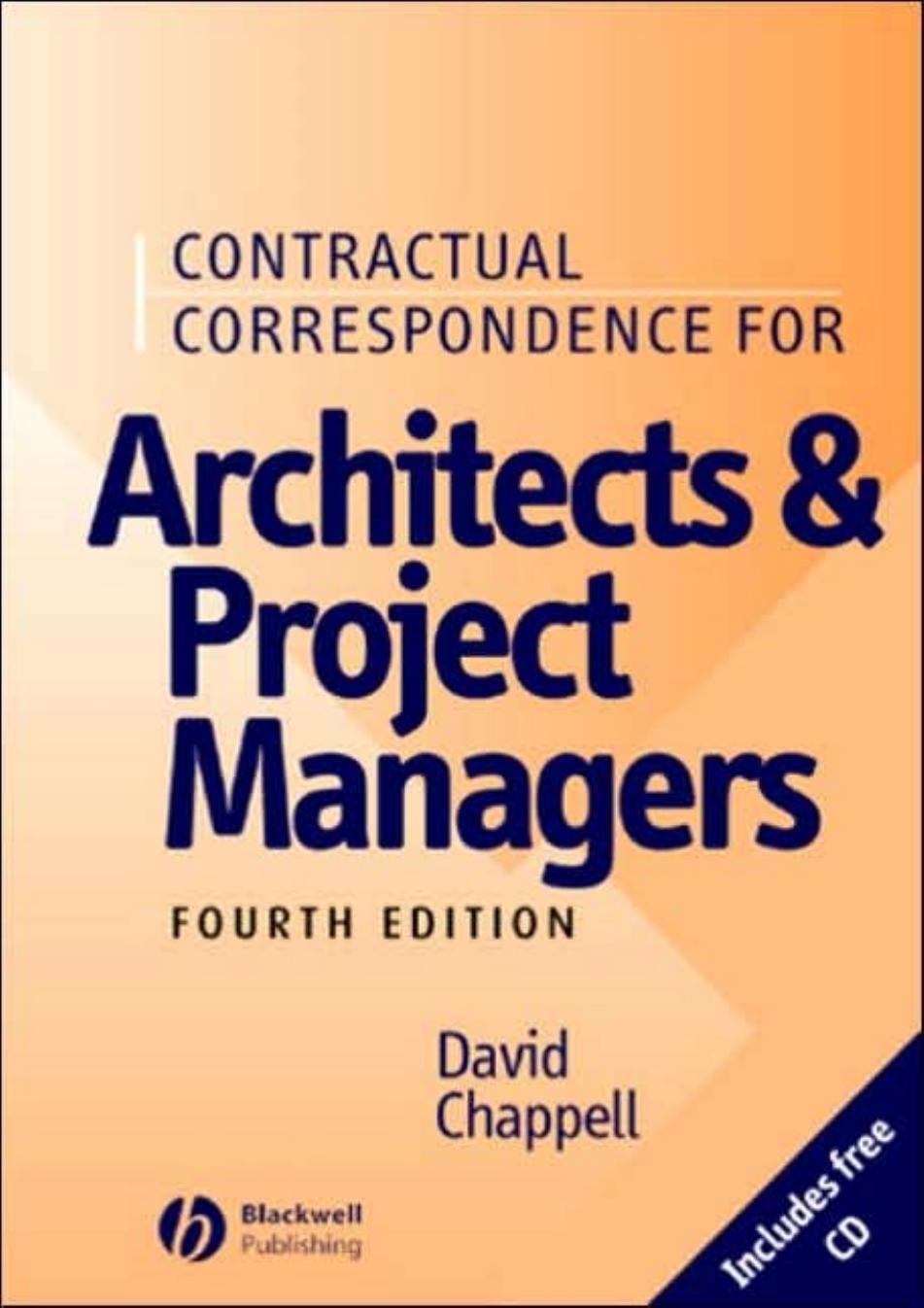 Contractual Correspondence for Architects and Project Managers by David Chappell