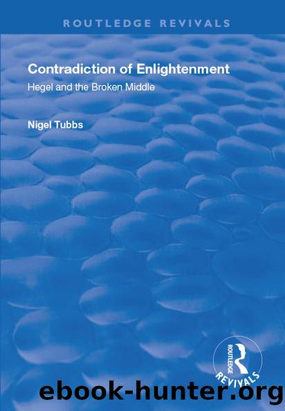 Contradiction of Enlightenment by Nigel Tubbs