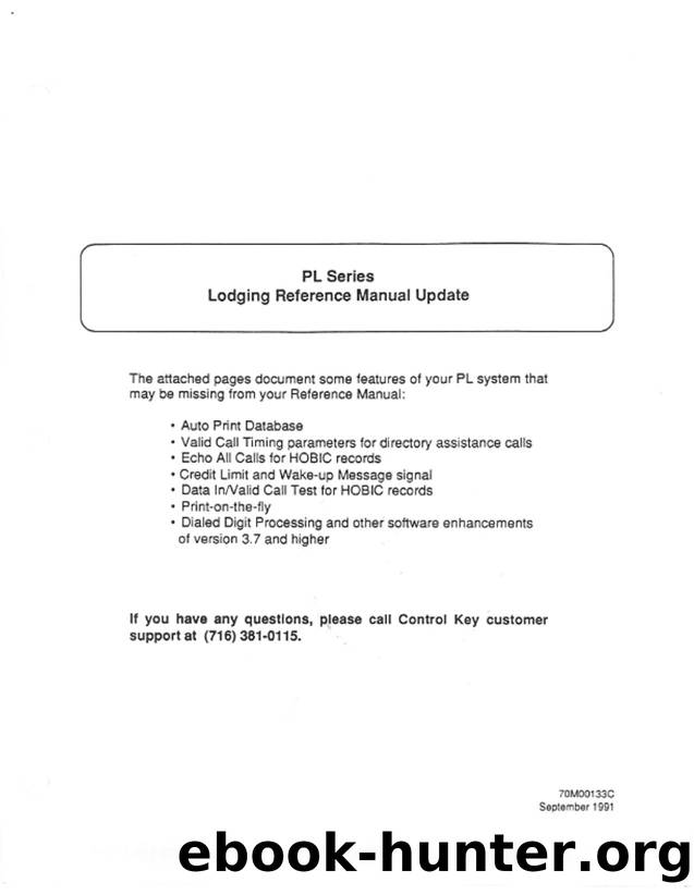 ControlKey Lodging Update by Unknown