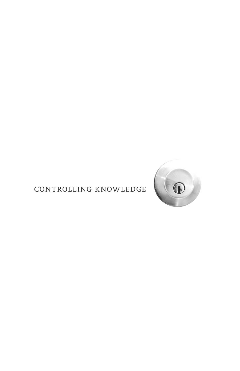 Controlling Knowledge: Freedom of Information and Privacy Protection in a Networked World by Lorna Stefanick