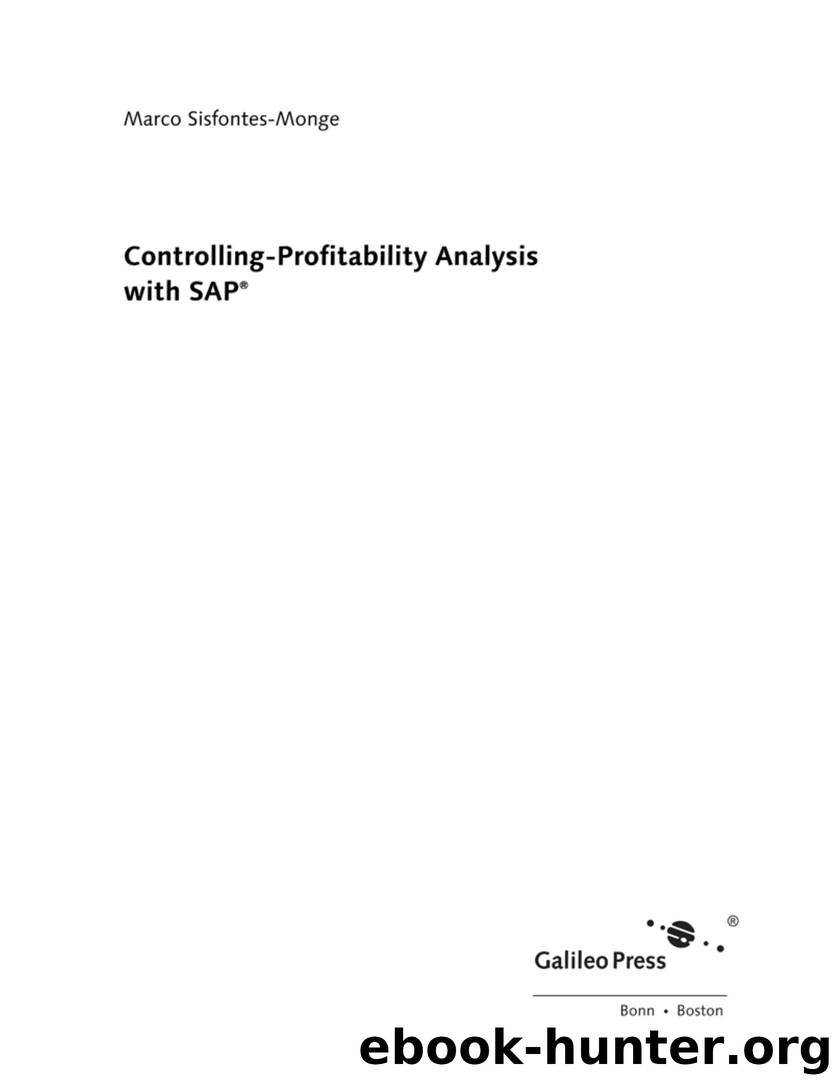 Controlling-Profitability Analysis with SAP by Unknown