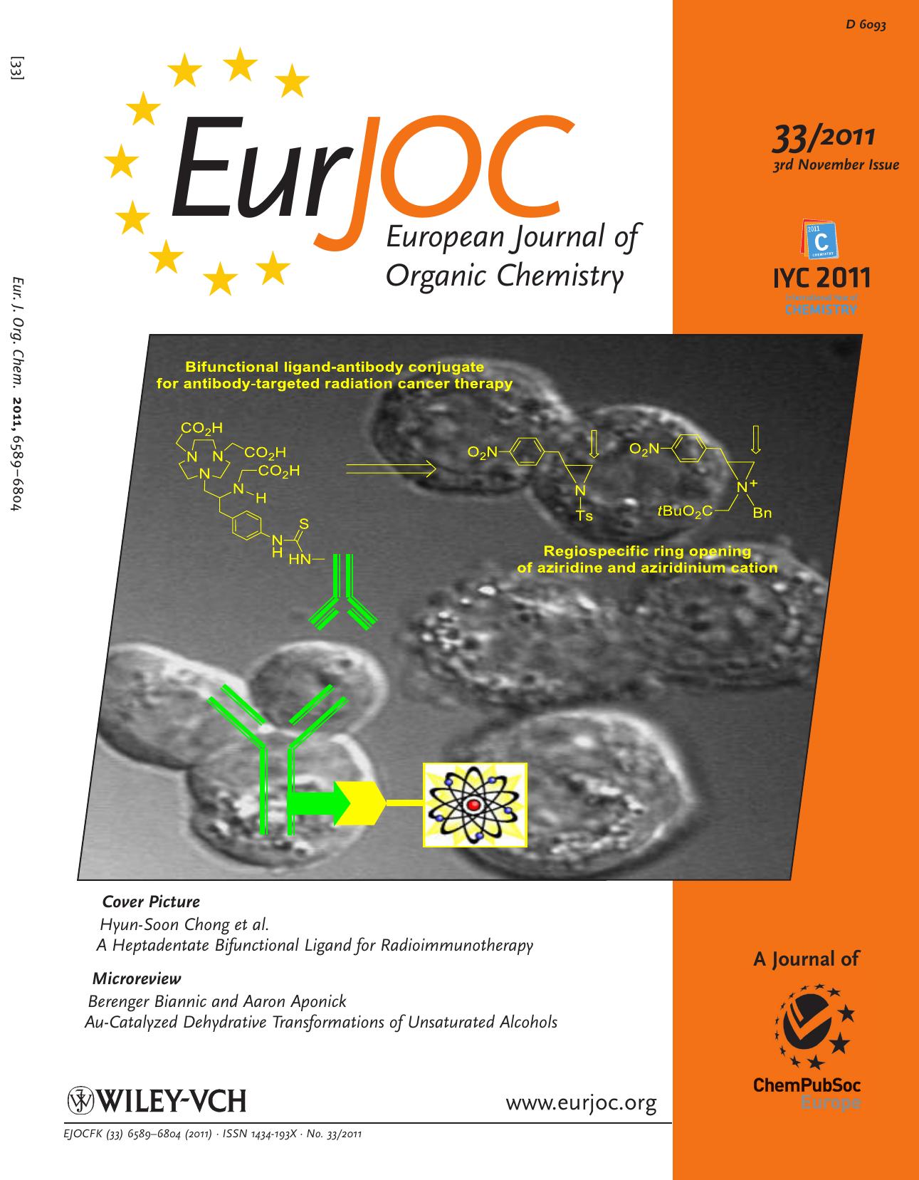 Convenient Synthesis and Evaluation of a Heptadentate Bifunctional Ligand for Radioimmunotherapy Applications (Eur. J. Org. Chem. 332011) by Unknown