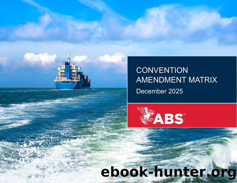 Convention Amendment Matrix 2025 by ABS