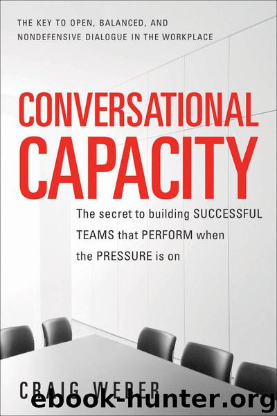 Conversational Capacity: The Secret to Building Successful Teams That Perform When the Pressure Is On by Craig Weber