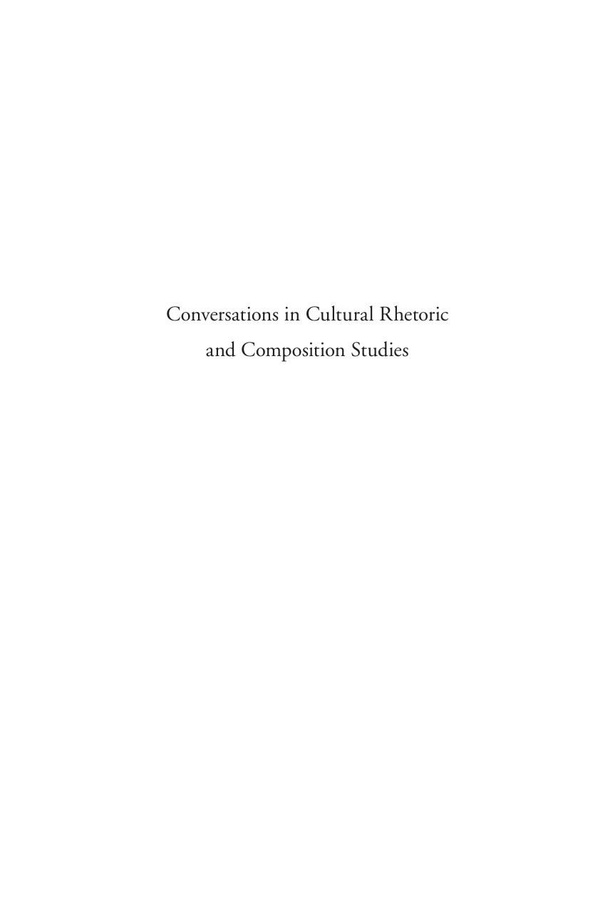 Conversations in Cultural Rhetoric and Composition Studies by Keith Gilyard; Victor E. Taylor