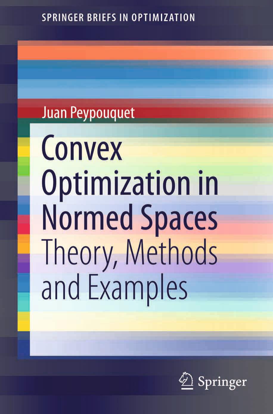 Convex Optimization in Normed Spaces by Theory Methods & Examples (2015)