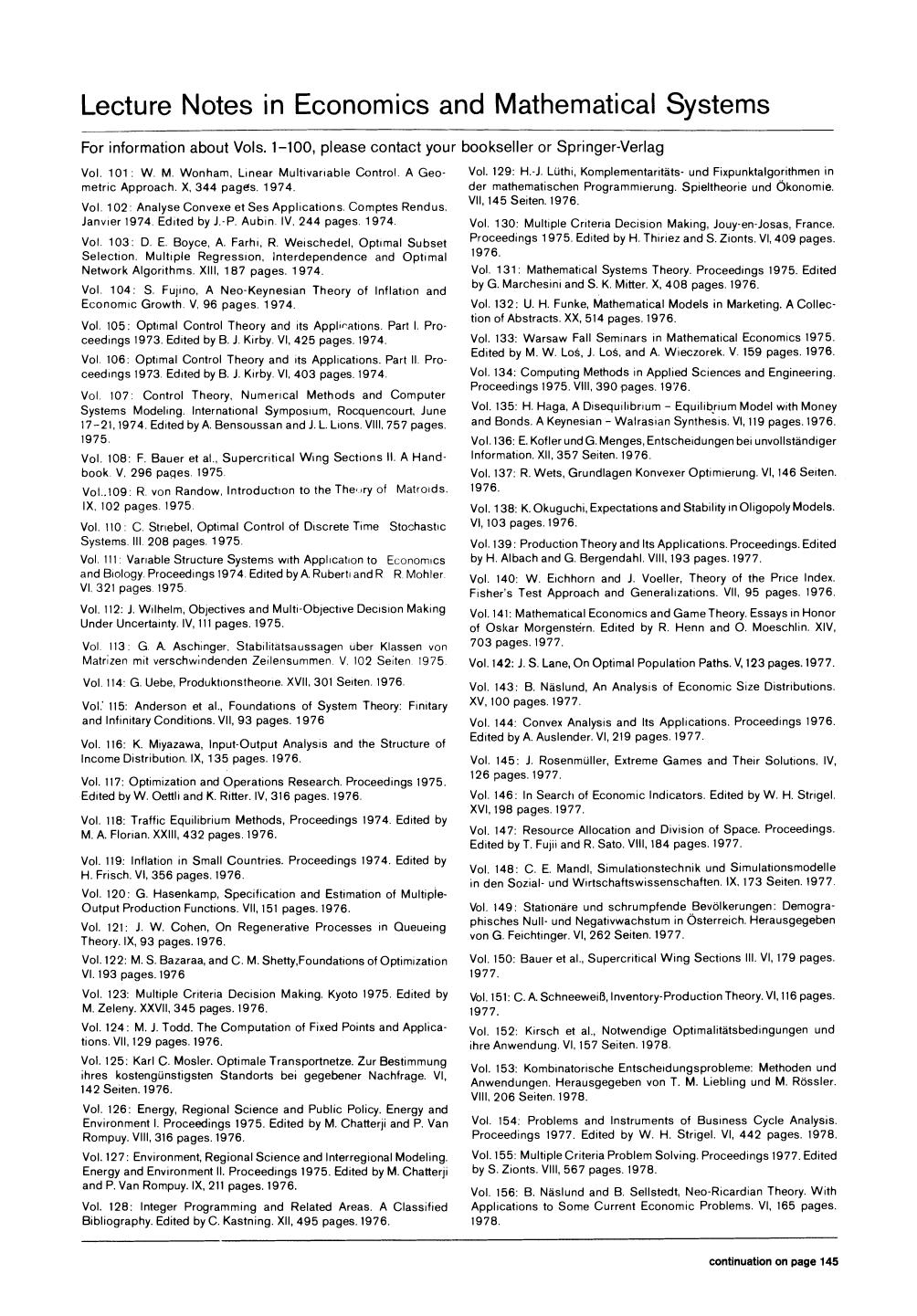 Convexity and Duality in Optimization: Proceedings of the Symposium on Convexity and Duality in Optimization Held at the University of Groningen, The Netherlands June 22, 1984 by J.-B. Hiriart-Urruty (auth.) Prof. Dr. Jacob Ponstein (eds.)