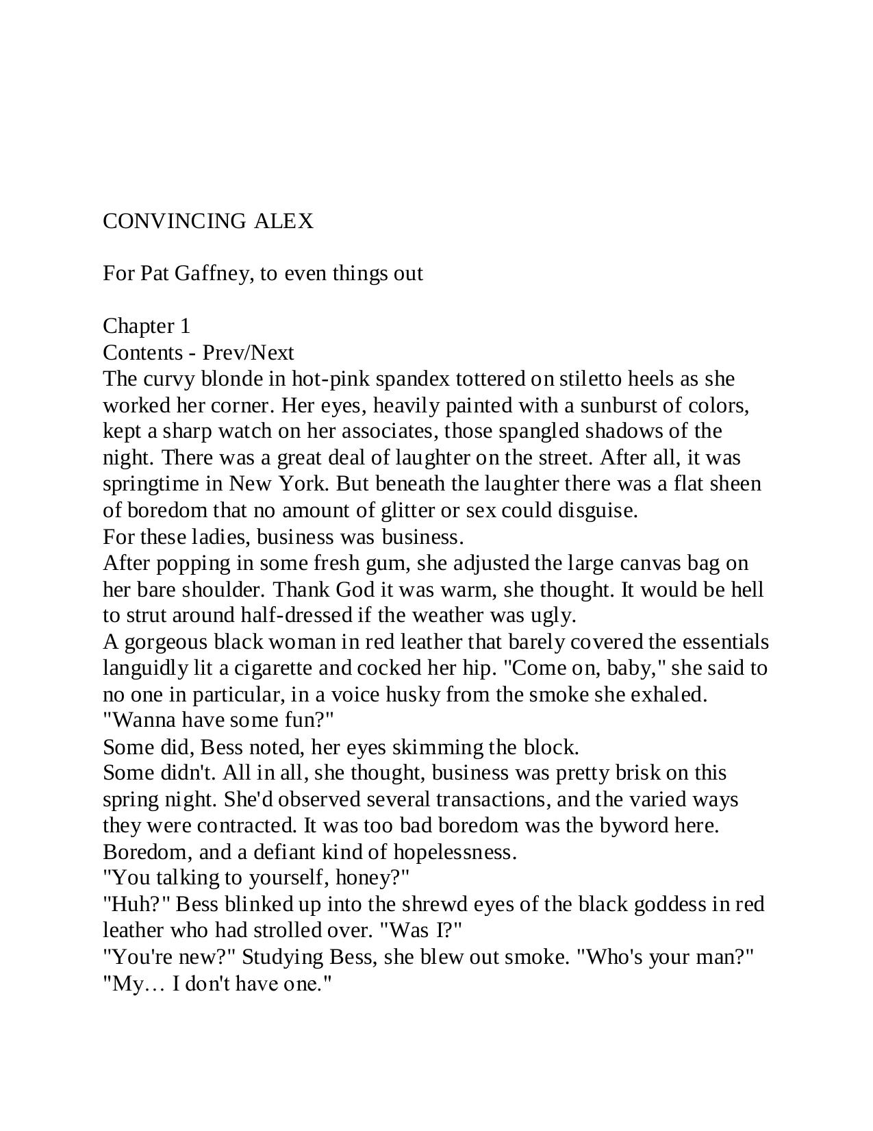 Convincing Alex by Nora Roberts by ahoffman