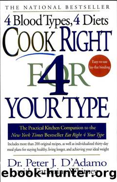 Cook Right 4 Your Type by D'Adamo Dr. Peter J