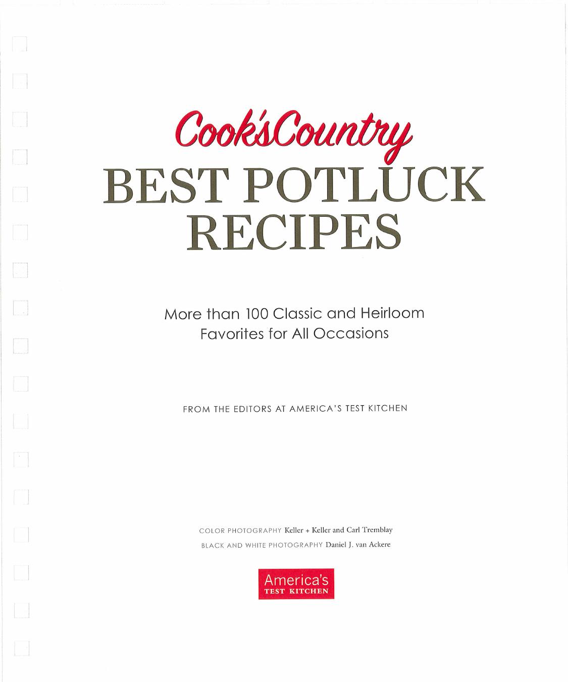 Cook's Country Best Potluck Recipes by Editors at Cook's Country Magazine