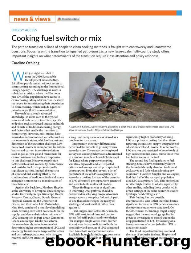 Cooking fuel switch or mix by Caroline Ochieng