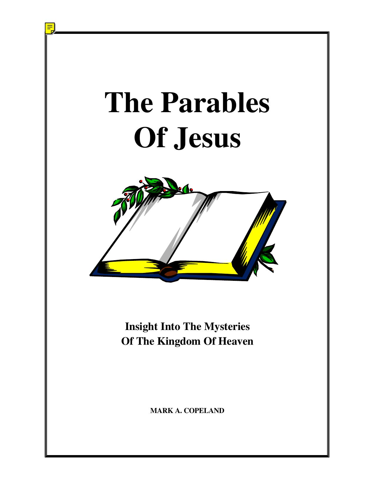 Copeland, Marck - Parables of Jesus by Mark Copeland