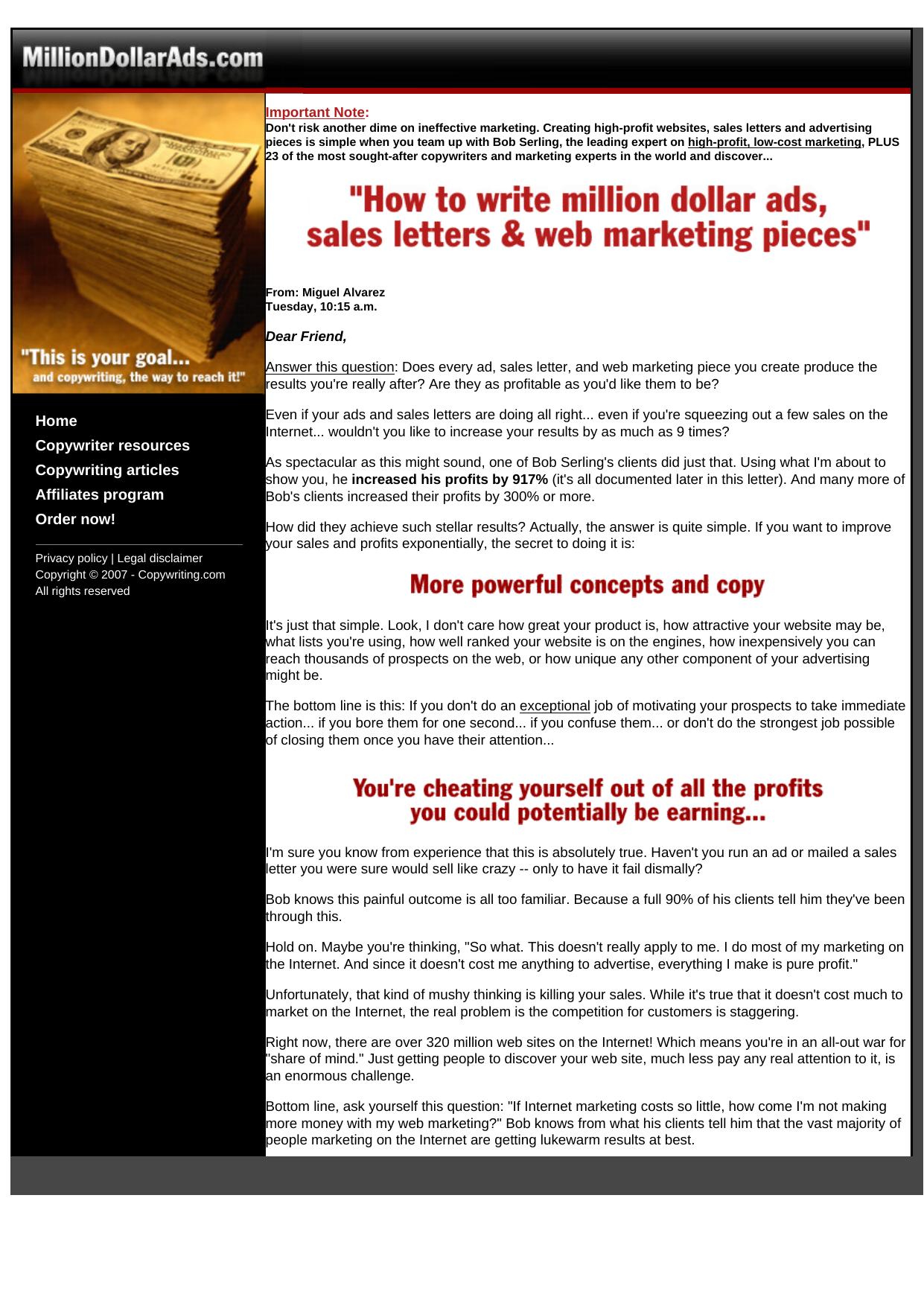 Copywriting Secrets Of The Masters. by Best of Kuszter's Collection