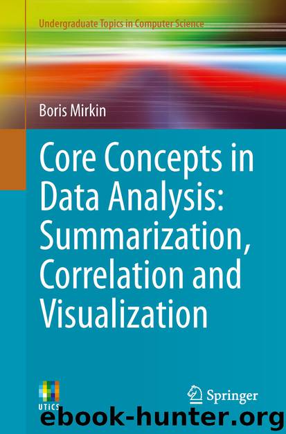 Core Concepts in Data Analysis: Summarization, Correlation and Visualization by Boris Mirkin