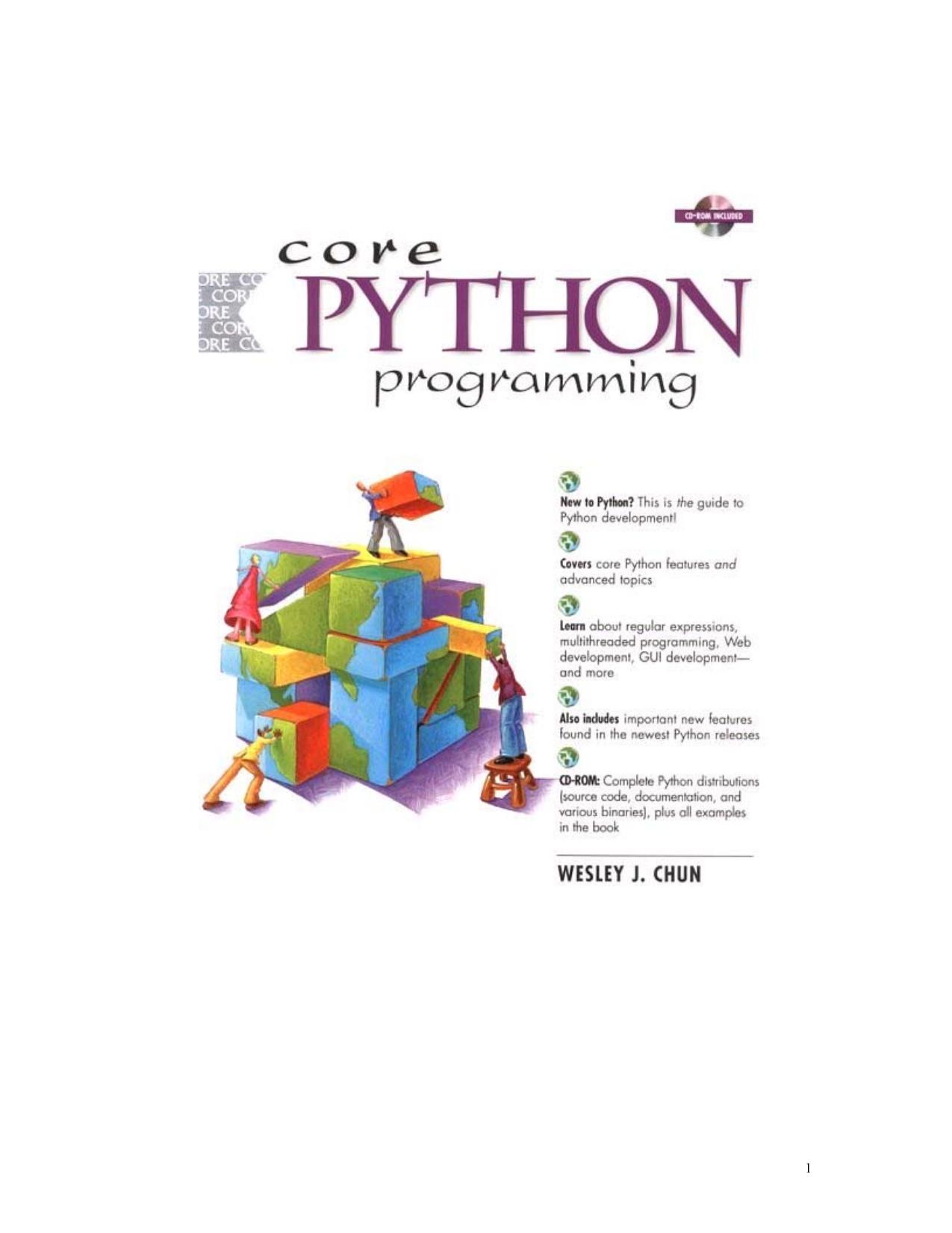 Core Python Programming ( ) by Wesley Chun
