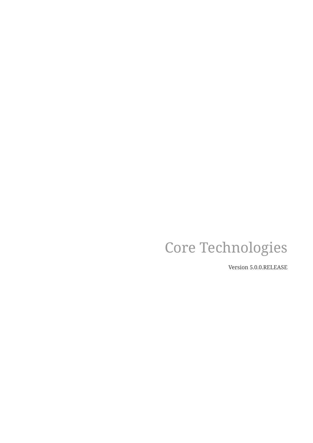Core Technologies by Unknown