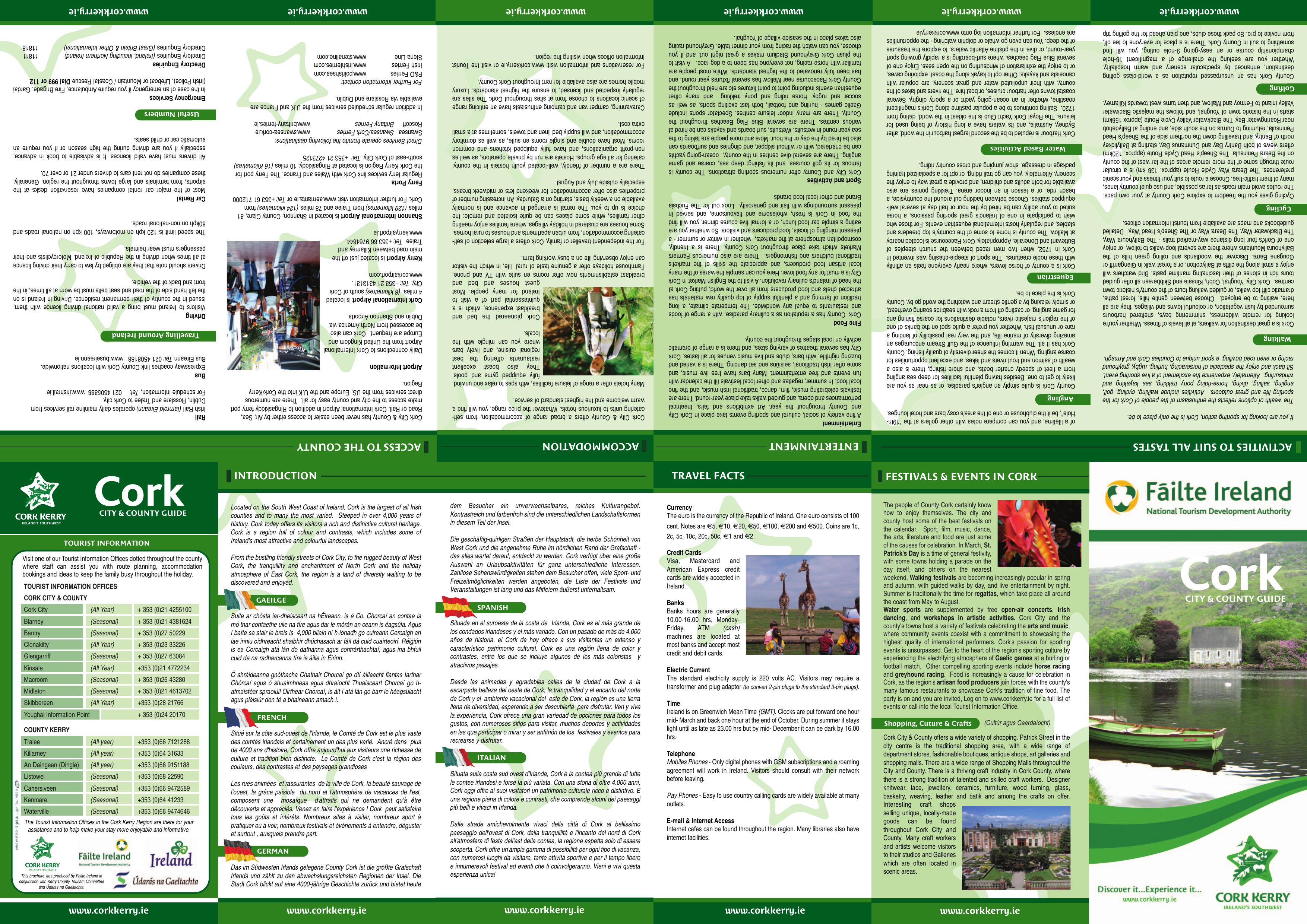 Cork city and county : official guide by National Tourist Publicity Organisation for Ireland