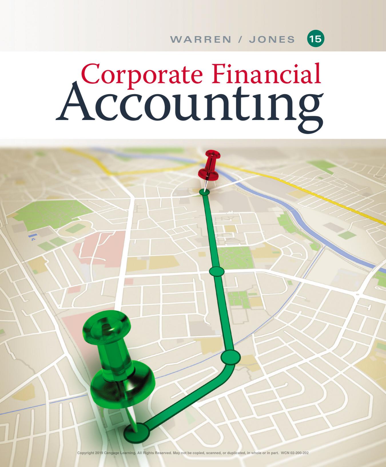 Corporate Financial Accounting by Carl Warren Jefferson Jones