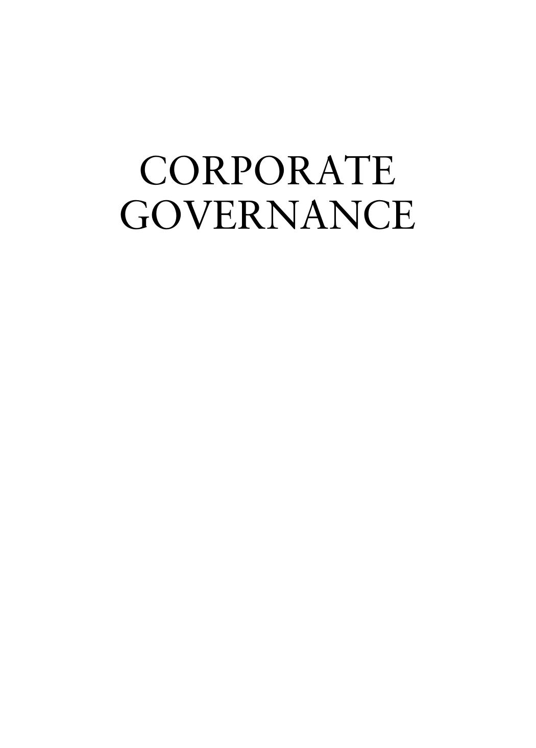 Corporate Governance: A Synthesis of Theory, Research, and Practice by H. Kent Baker Ronald Anderson
