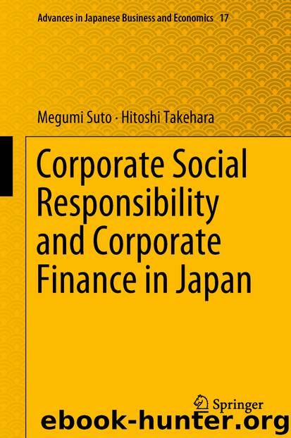 Corporate Social Responsibility and Corporate Finance in Japan by Megumi Suto & Hitoshi Takehara