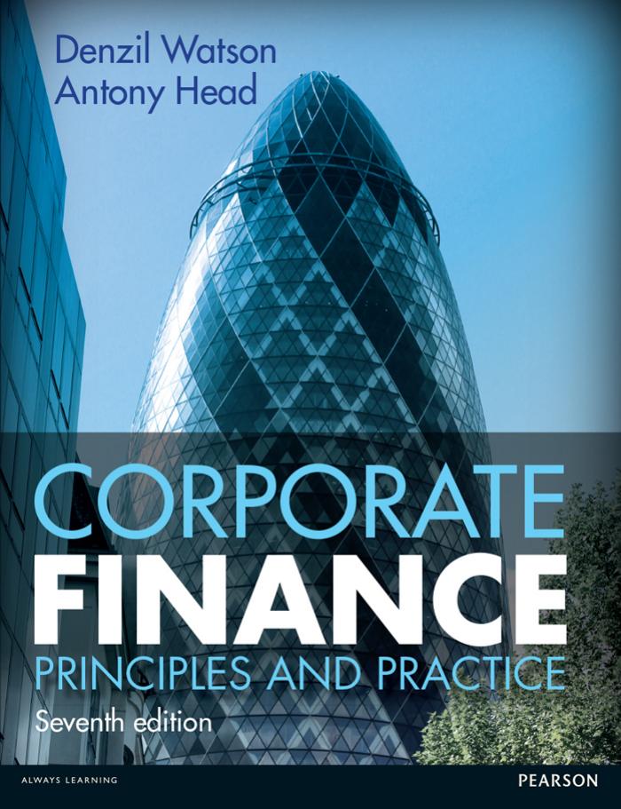 Corporate finance : principles and practice by Head Antony; Watson Denzil