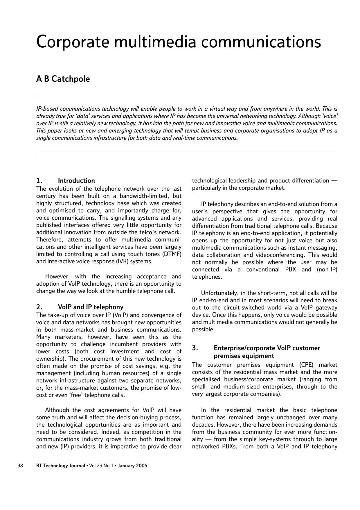 Corporate multimedia communications by Unknown