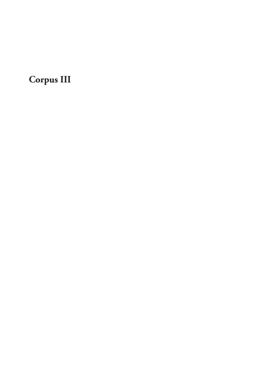 Corpus III: Cruor and Other Writings by Jean-Luc Nancy
