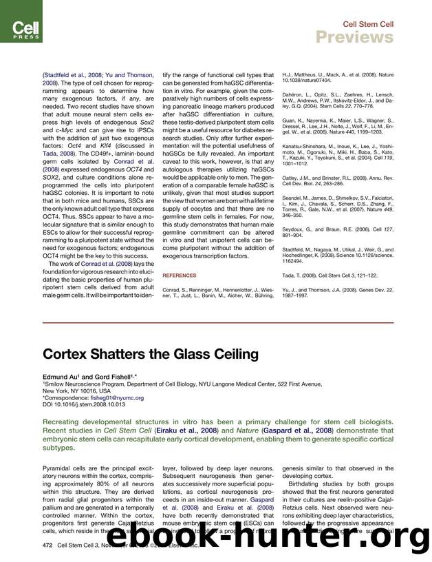 Cortex Shatters the Glass Ceiling by Edmund Au; Gord Fishell