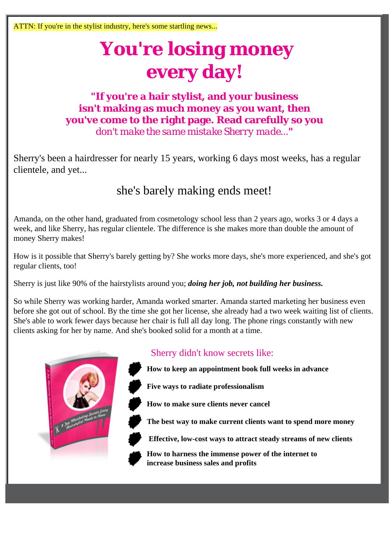 Cosmetology Ebook- Great Niche, Great Conversions - Very Unique! by Best of Kuszter's Collection