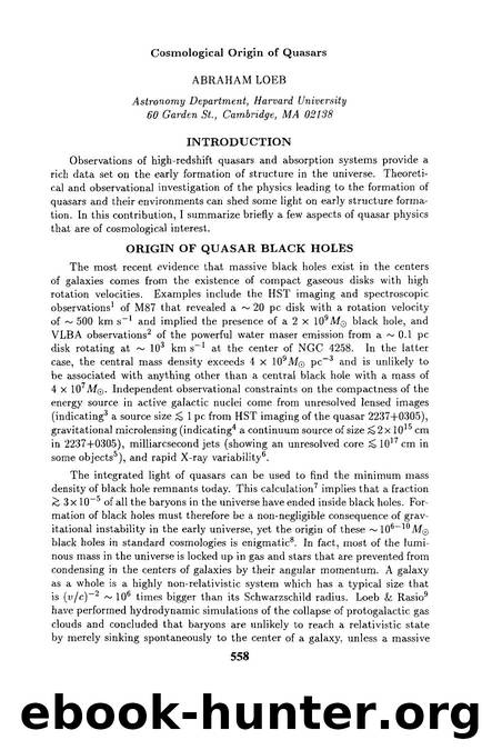 Cosmological Origin of Quasars by Cosmological Origin of Quasars (1995)