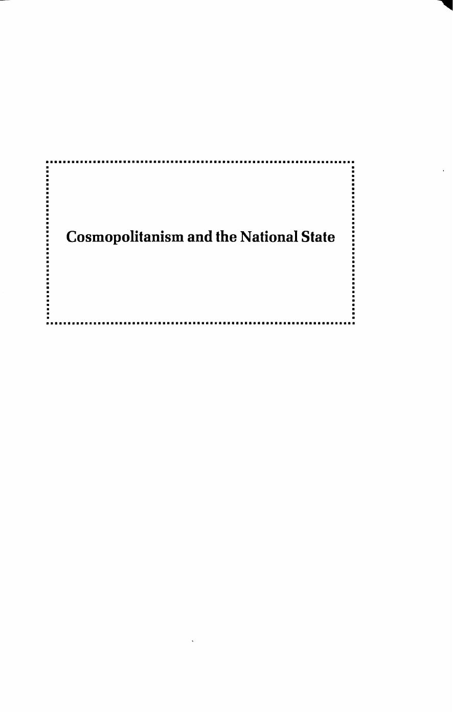 Cosmopolitanism and the National State.. by Friedrich Meinecke