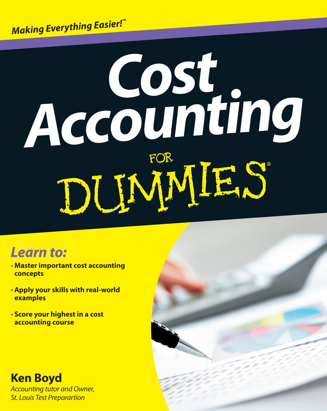 Cost accounting for dummies by Boyd Ken